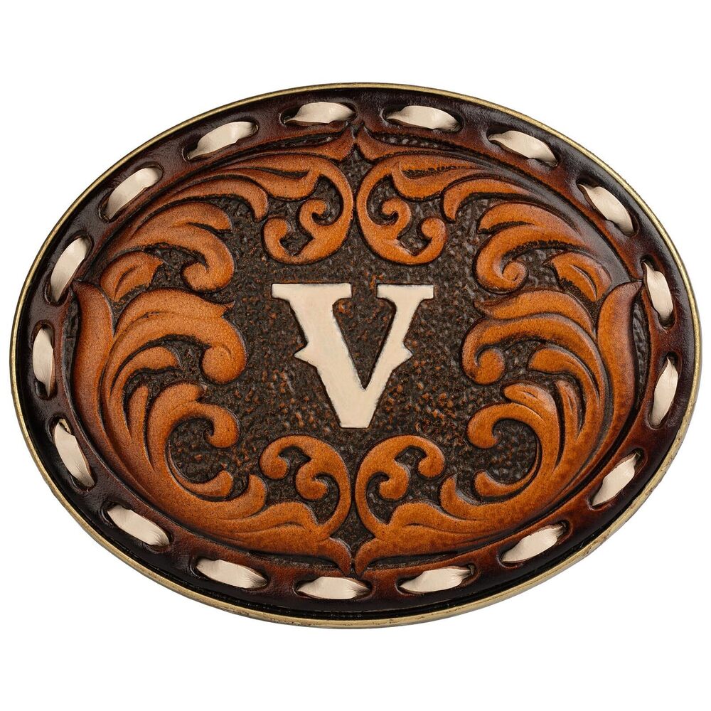 8108 Western Belt Buckle for Cowboy & Cowgirl - Handmade Leather Engraved